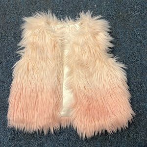 Genuine Kids Pink Ombré Faux Fur Vest Size 12m - 18m